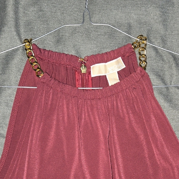Michael Kors Merlot Wine Halter Dress - Picture 2 of 4